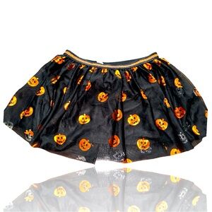 Halloween Girls  Jack O’ Lantern Mini Skirt: XL: 14-16: Elastic Band: GUC
